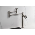 thumbnail image 4 of Kingston Brass KS3708RX Belknap Deck Mount Pot Filler Faucet, Brushed Nickel, 4 of 7