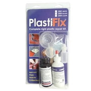 Polyvance 2501 PlastiFix Rigid Plastic Repair Kit, White, 8 Pieces
