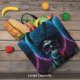 thumbnail image 5 of Fotbe Punk Style Blue Haired Skull Bolsa Tote con Estampado para Mujer, Bolsos con Cremallera, Bolsa de Hombro Casual de Gran Capacidad con Bolsillos Internos, 5 of 7