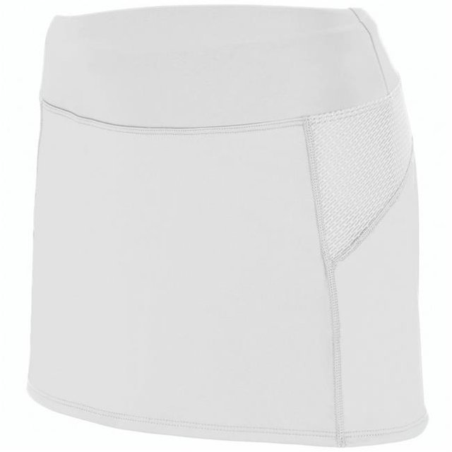 2420A-White - Graphite-2X Jupe-Short pour Femmes, Blanc & Graphite - 2X