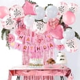 thumbnail image 5 of Yansion Birthday Party Decorations Celebration Kit, 9.84 x 9.05 x 1.18 In, Latex Pink/White, 39 PCS, 5 of 7
