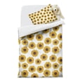 thumbnail image 2 of White Sunflower Duvet Cover and Pillowcase Set for Single Bedding, Bedroom Accessories for Kids Teens, 2 of 5