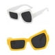 thumbnail image 1 of 2 gafas de sol novedosas y modernas para fiestas, gafas retro para festivales y vacaciones. Blanco amarillo, 1 of 9