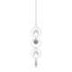 thumbnail image 1 of Sunshine Catcher Gardening Crafts Bedroom Decoration Silvers Pointed Beads Star Double Heart 5-piece Set Crystal Pendant, 1 of 6