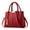 Red, variant on Purses and Handbags for Women Leather Tote Shoulder Bag Casual Travel Top Handle Satchel