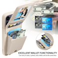 thumbnail image 2 of Nalacover RFID Blocking Wallet Case for Samsung Galaxy S25 Ultra, Shockproof PU Leather Magnetic Button Zipper Purse Card Slots & Kickstand Crossbody Phone Case with Shoulder & Wrist Strap,White, 2 of 9
