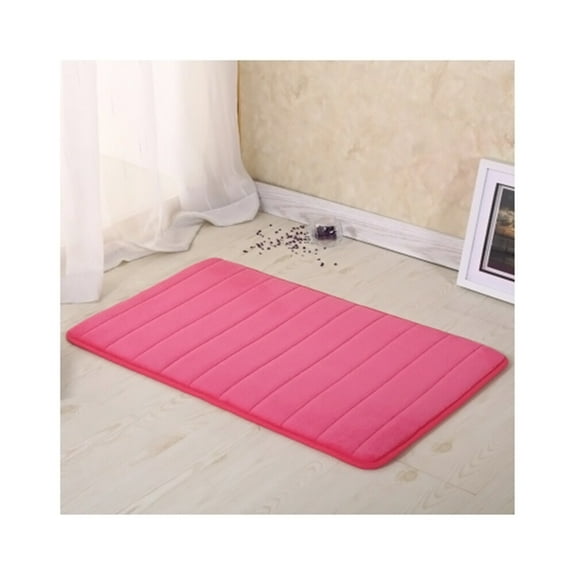 Hemobllo Water Absorbing Bath Mat Bathroom Rug Polyester for Living Room 1Pcs