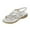 Silver, variant on NOKIO Women'S Slide Slippers Women Slip On Wedges Sandals Casual Bling Rhinestone Strap Sandals Open Toe Slide Sandals Beach Shoes Strappy Rhinestone Open Toe Flat Sandals