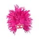 thumbnail image 3 of Tocado de plumas, accesorio de disfraz para carnaval, espectáculos escénicos Rosa, 3 of 9