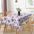 thumbnail image 3 of Duangreer Purple Halloween Rectangle Tablecloth, Pumpkin Wizard Hat Broom Decors Washable Table Cover for Party Picnic Decoration, 60 x 70 Inch, 3 of 6