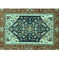 thumbnail image 1 of Ahgly Company Indoor Rectangle Abstract Light Blue Modern Area Rugs, 8' x 10', 1 of 4