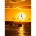 thumbnail image 2 of PHBurchett  25x32 White Modern Wood Framed Museum Art Print Titled - Water and Land II, 2 of 4
