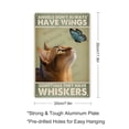 thumbnail image 2 of Vintage Aluminum Metal Sign, 8 x 12 Inches, Abyssinian Cat Angel Don’t Always Have Wings, A Heartwarming Gift for Cat Lovers, Pet Owners, and People Who Have Lost Pets, 2 of 8