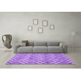thumbnail image 3 of Ahgly Company Indoor Rectangle Trellis Purple Modern Area Rugs, 2' x 3', 3 of 4