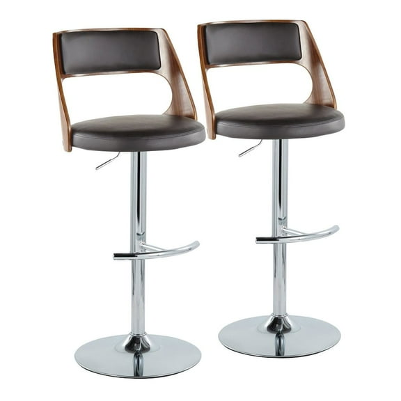 LumiSource Cecina Adjustable Barstool - Set of 2