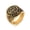 Gold, variant on JAJAFOOK Vintage Army Military Eagle Signet Ring for Veterans,Silver 13