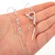 thumbnail image 5 of 6 piezas de pendientes con gancho y pedrería, joyería para mujer, regalo de cumpleaños, Navidad o San Valentín, 5 of 8