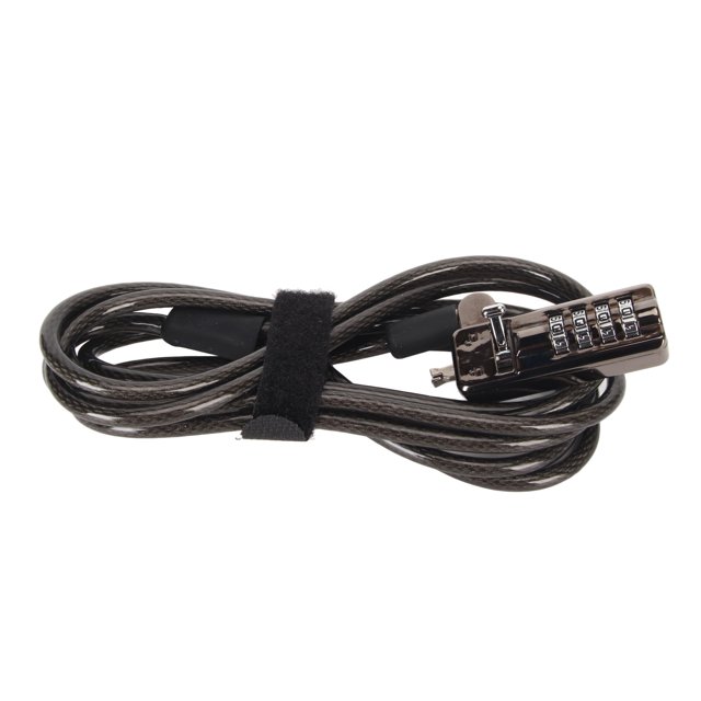 Cable de seguridad para computadora con cerradura, cerradura para computadora portátil Cable de seguridad para computadora portátil de 4 dígitos Cerradura para computadora Diseño aerodinámico