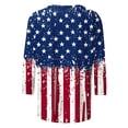 thumbnail image 5 of Mifsaly Independence Day T Shirt Women 3/4 Sleeve Crewneck Patriotic Shirts 4Th Of July Graphic Cotton Tee 2026 L, 5 of 5