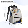 thumbnail image 3 of Daiia Starry White Horse School Backpack for Men Women, Unisex Large Waterproof Bookbag Schoolbag Casual Daypack for High School/College/Teens/Travel/Work Black, 3 of 8