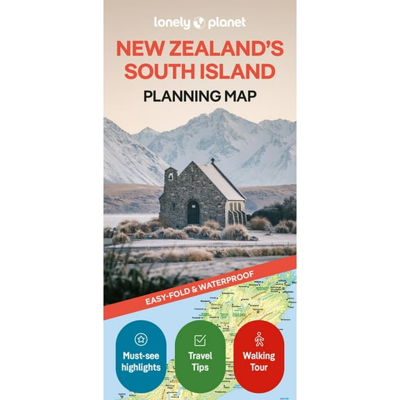Map Lonely Planet New Zealand's South Island Planning Map, (Paperback)