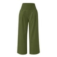 thumbnail image 4 of Jgppe Girls Lounge Pants Pleated with Pockets Elastic High Waist Wide Leg Long Trousers 4-14 Years, 4 of 4