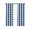 Blue Black, variant on Coastal Shark Blackout Curtains, Light Blocking Print Window Curtains, Ocean Red Navy Blue White Stripe Geometric Thermal Insulated Window Drapes for Living Room 2 Panels, 104"W x 52"L