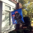 thumbnail image 2 of Toy Black Poodle USA American Flag Canvas House Size, 2 of 5