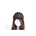 thumbnail image 4 of Onedor 23" Curly Hair Women Ladies 3/4 Half Wig Premium Japanese Synthetic Premium Japanese High-Temperature Fiber fibers Wigs with Secured Mesh Head Cap (Slightly Curl, R4), 4 of 6