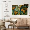 thumbnail image 5 of Elephant Stock Old World Map Wall Art - Horizontal Canvas Wall Art - Living Room Wall Decor - Map Canvas - Brown And Teal Decor - 36" x 24", 5 of 8