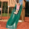SwingNSlide Green Plastic Speed Wave Slide for Backyard Swing Sets