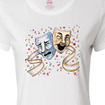 thumbnail image 4 of Inktastic Tragedy and Comedy Stage Masks Women's T-Shirt, 4 of 5