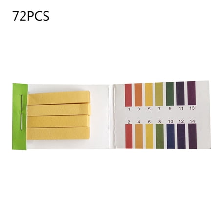 72 Pieces Water Test Strips Aquarium Fish for Testing Strips for Test Measuring 1-14 for Freshwater