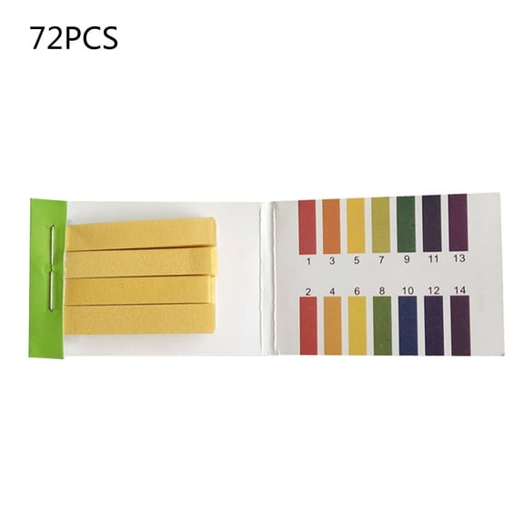 72 Pieces Water Test Strips Aquarium Fish for Testing Strips for Test Measuring 1-14 for Freshwater