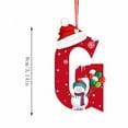 thumbnail image 4 of 2D Acrylic Christmas Tree 26 Letter Pendant Decorative Gift Family Christmas Party Pendants, 4 of 6