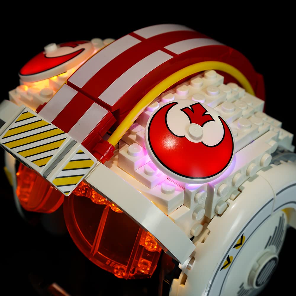 Kyglaring LED Lighting Kit Designed for Luke Skywalker Red Five 75327 Building Model Kit - No Model  (Standard Version)
