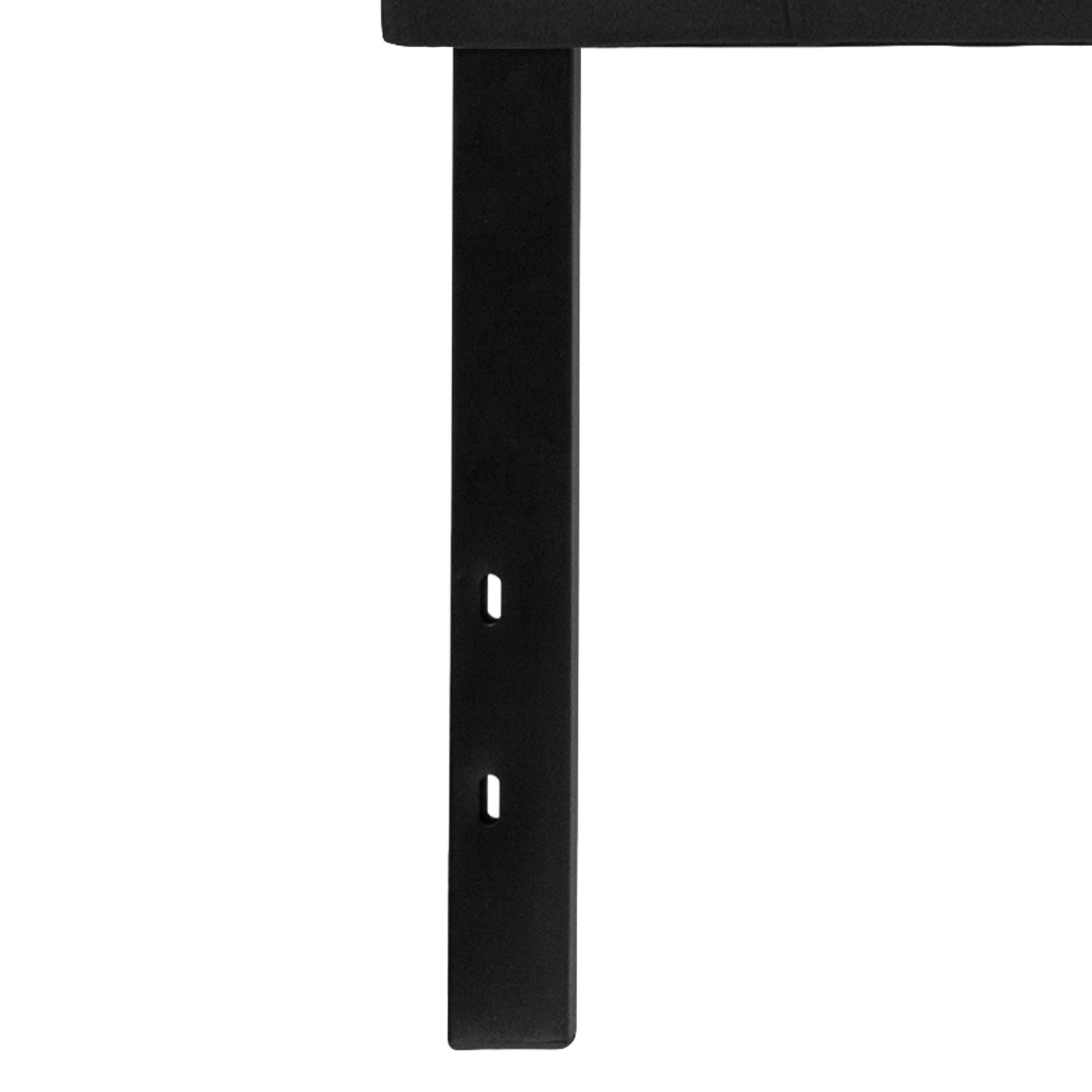 Emma + Oliver Quilted Tufted Upholstered King Size Headboard in Black Fabric