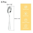 thumbnail image 2 of 6uds Cucharas de Sopa de Acero Inoxidable Unique Bargains Plata, 2 of 7