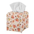 thumbnail image 7 of ZUXONGSY Christmas Cupcake Square Tissue Box Cover 2 Piece Decorative Tissue Boxes Covers PU Leather Tissue Box Cover Leather Tissue Holder for Bathroom Christmas Home Decoration, 7 of 7