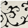 thumbnail image 2 of SAFAVIEH Florida Aline Floral Vines Shag Area Rug, Ivory/Black, 6' x 9', 2 of 3