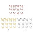 thumbnail image 3 of Bearachild 12 piezas lindos insectos 3D pegatinas de pared hogar sala de estar decoración de papel papel tapiz removible calcomanías de pared realistas Decoración del hogar Oro rosa Bearachild HA066028-01, 3 of 6