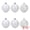 White 2.4", variant on Unique Bargains 6 Pack Electroplated Sphere Orbs Decorative Christmas Ornaments Gold 2.4"