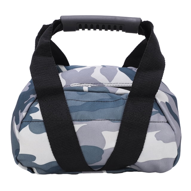Bolsa de arena para levantamiento de pesas, tela Oxford 900D, bolsa de arena para Fitness con mango de goma para ejercicio en casa, Fitness, camuflaje, azul YUNYI BRAND Deportes
