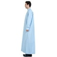 thumbnail image 5 of Men's Solid Color Arab Robe Traditional Thobe Garment for Prayer and Daily Wear, 5 of 7