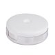 thumbnail image 1 of Ofertas Únicas 1 Pc Estuche de Pastillas Circular de 4 Compartimentos de Capa Única Duradero para Viajes Claro Blanco, 1 of 6