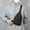 💖Black_Hot#2347, variant on Men's Crossbody Chest Bag Waterproof Lightweight Sling Backpack | Multifunctional Shoulder Messenger Sack | Durable Cloth | 30x17x6cm | Gray, Army Green, Black | 1 Pack