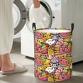 thumbnail image 4 of Picia Fruit-Flavored Ice-Cream Large Laundry Basket, Waterproof, Freestanding Laundry Hamper, Collapsible Tall Clothes Hamper with Extended Handles-Small, 4 of 8