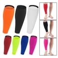 thumbnail image 6 of A Pair Sport Compression Calf Sleeves Footless Compression Socks Running Cycling, 6 of 10