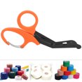 thumbnail image 3 of Fine Teeth Bandage Scissors Multifunction Stainless Steel Tough Cut Scissors Trauma Shears for Doctor First Aid Emergency Tool, 3 of 7
