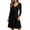 Black, variant on Tqcoqu Dresses for Women Long Sleeve Button V Neck Lightweight Ribbed Knit Casual Babydoll A Line Swing Flared Fall Dresses